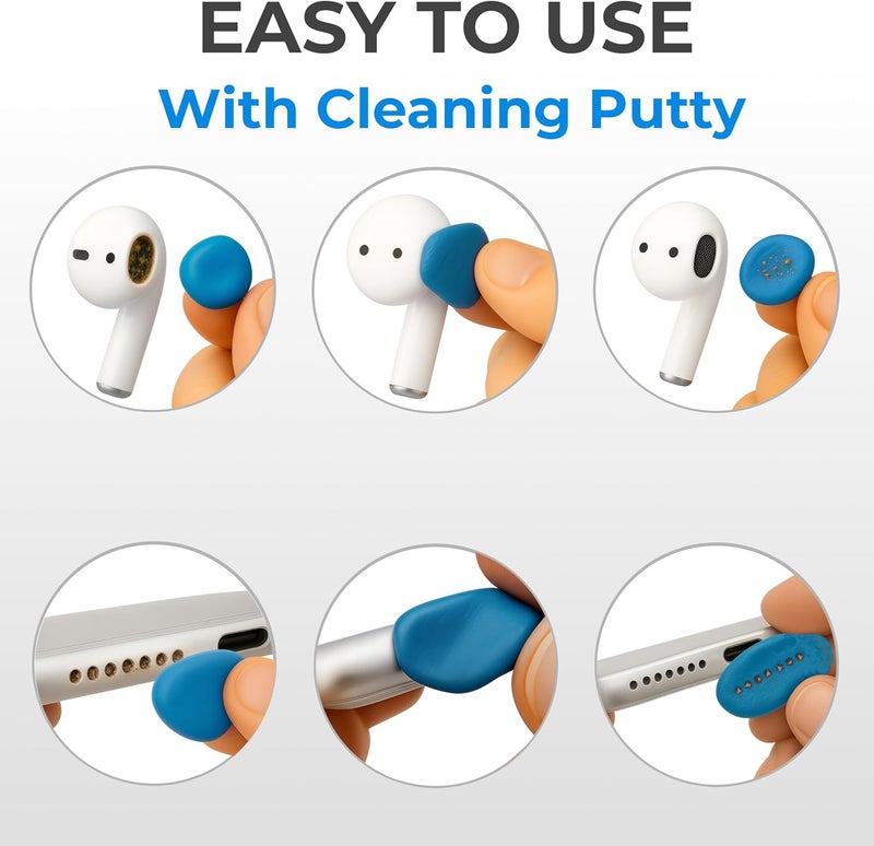 tagplus Earbud Cleaner Kit with Pro Cleaning Tool - Earbud Cleaning kit, Phone Cleaning Kit,Cleaning Kit,Cleaner Kit, Charging Port Earbud Cleaning kit for Earbuds (Light Blue) - Image 2